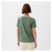 Tričko GAP V-Neck Tee Laurel Wreath Green 17-6