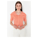 Trendyol Light Orange Turn-down Collar Knitwear Cardigan