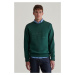 MIKINA GANT REG TONAL SHIELD C-NECK SWEAT TARTAN GREEN