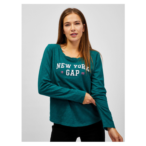Zelené tričko New York GAP organic