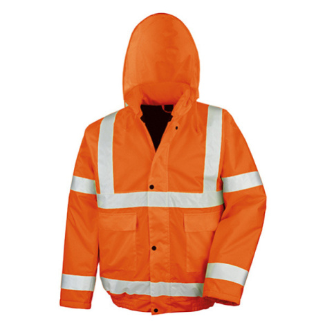 Result Unisex zimná reflexná bunda R217X Fluorescent Orange