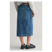 SUKŇA GANT DENIM SLIT SKIRT MID BLUE