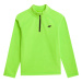 Chlapčenská lyžiarska flisová mikina 4F JUNIOR FLEECE UNDERWEAR-JAW23UFLEM019-41N-GREEN NEON