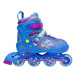 Detské kolieskové korčule NILS Extreme NJ 4613 modré - vel. M (34-37)