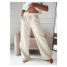 DARAMY women's wide trousers, beige Dstreet