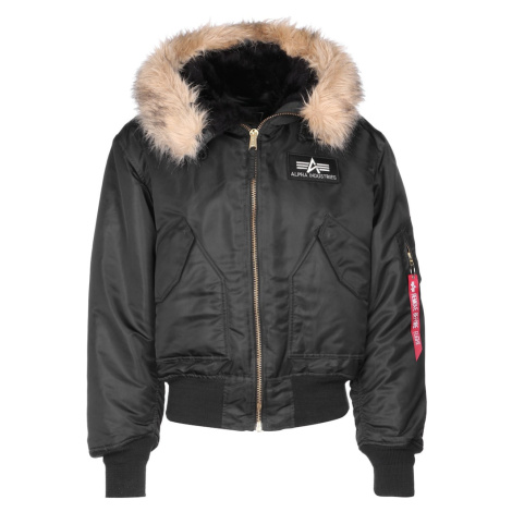 ALPHA INDUSTRIES Prechodná bunda  červená / čierna / biela