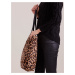 Béžová kabelka s leopardím vzorom
