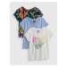 GAP Kids T-shirts organic, 3pcs - Girls