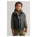 VESTA GANT SHINY LIGHT PADDED DOWN VEST BLACK