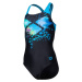 Arena girls multi pixels swim pro back black/turquoise