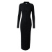 Calvin Klein Pletené šaty  čierna