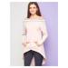 Sweatshirt I... Mi with a wide neckline pink