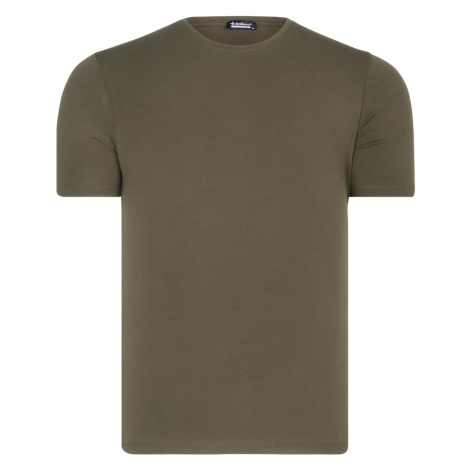DUAL SET T8569 DEWBERRY PÁNSKE TRIČKO S GOLIEROM NA BICYKEL - ČIERNA - KHAKI