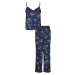 Vero Moda Dámske pyžamo VMSILLE 10254096 Navy Blazer XS