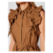 Rinascimento Košeľové šaty CFC0017910002 Hnedá Regular Fit