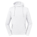 Biała bluza unisex Pure Organic High Collar Hooded Sweat Russell