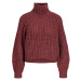 Jjxx  Knit Kelvy L/S - Cabernet  Svetre Bordová