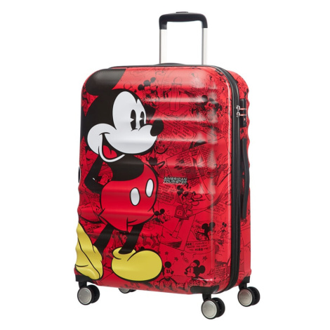 American Tourister Cestovní kufr Wavebreaker Disney Spinner 64 l - červená