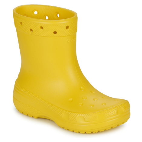 Crocs  Classic Rain Boot  Polokozačky Žltá