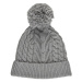 COLOR KIDS-Cable knit recycle Hat -Light Grey Melange Šedá 52cm