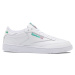 Reebok Sport  Club C 85 Shoes - Intense White/Green  Nízke tenisky Biela