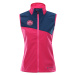 Women's softshell vest ALPINE PRO WERSA cabaret