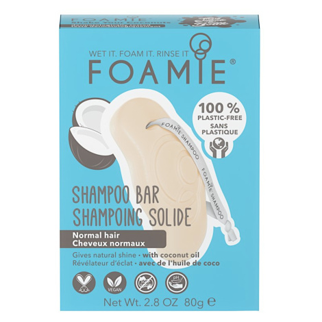 Tuhý šampón Foamie Shampoo Bar Shake Your Coconuts - 80 g + darček zadarmo