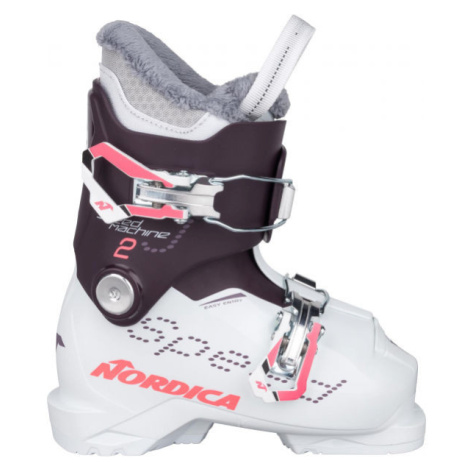 Nordica SPEEDMACHINE J 2 Detská lyžiarska obuv, biela, veľkosť