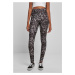 Women's soft leggings AOP blackleo