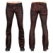 nohavice jeans WORNSTAR Hellraiser Crimson Coated