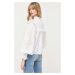 Bavlnená košeľa Notes du Nord dámska, béžová farba, regular, so stojačikom