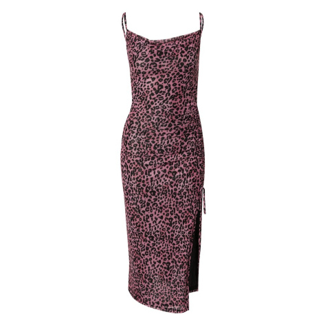 EDITED Letné šaty 'Glenn'  ružová / čierna