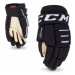 CCM TACKS 4R2 JR Juniorské hokejové rukavice, čierna, veľkosť