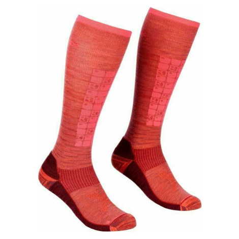Ortovox Ski Compression Long W Blush Lyžiarske ponožky