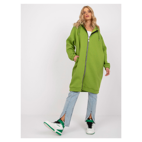 Sweatshirt-RV-BL-7464.97P-light green Rue Paris