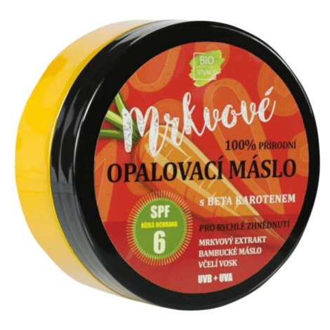 Mrkvové opaľovacie maslo SPF6 s betakaroténom VIVACO 150 ml