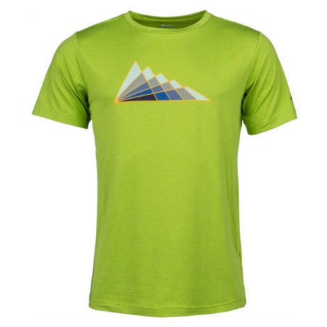 Columbia TECH TRAIL GRAPHIC TEE Pánske tričko, zelená, veľkosť