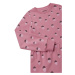 Dievčenské bavlnené šaty Reima ružová farba, mini, áčkový strih