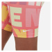 Nike DF ONE BKE SHRT LOGO PRNT Dievčenské elastické šortky, mix, veľkosť