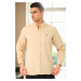 G674 DEWBERRY MEN'S SHIRT-BEIGE-3