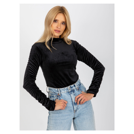 Blouse-RP-BZ-8181.12X-black Rue Paris