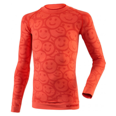 Klimatex MORAMBO Funkčné detské termo tričko, červená, veľkosť