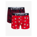 Men's Boxer Shorts ATLANTIC 2Pack - Red/Dark Blue