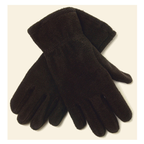 L-Merch Fleecové rukavice C1863 Black