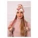 Women's Cap with Long Ears Eunika K322 ecru+Red