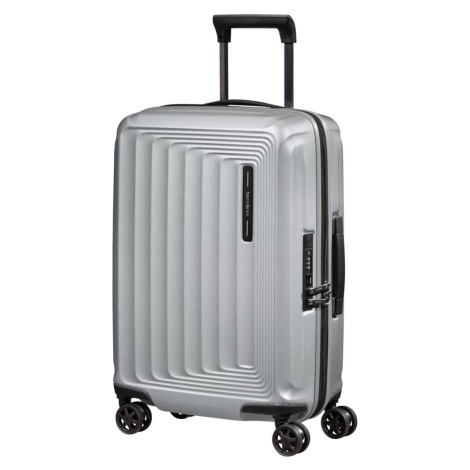 Samsonite Kabinový cestovní kufr Nuon EXP 38/42 l - stříbrná