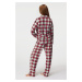 Hrejivé fleecové pyžamo Ralph Lauren Lisa dlhé