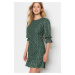 Trendyol Green Back Detail Woven Woven Dress