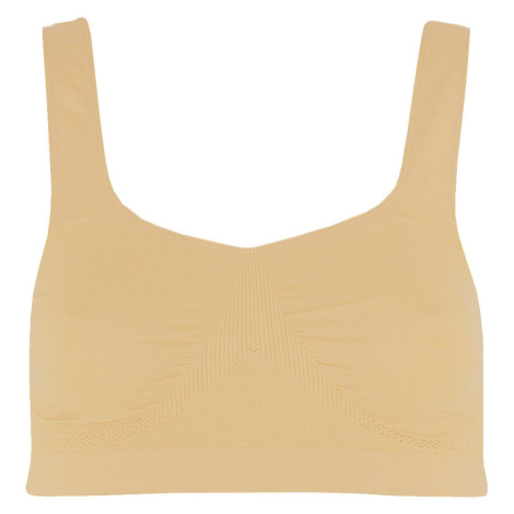 Vaneslacná bezšvová podprsenka bez kostíc béžová