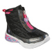 Dievčenské vysoké zimné topánky SKECHERS Sweetheart Lights Heart Hugger black